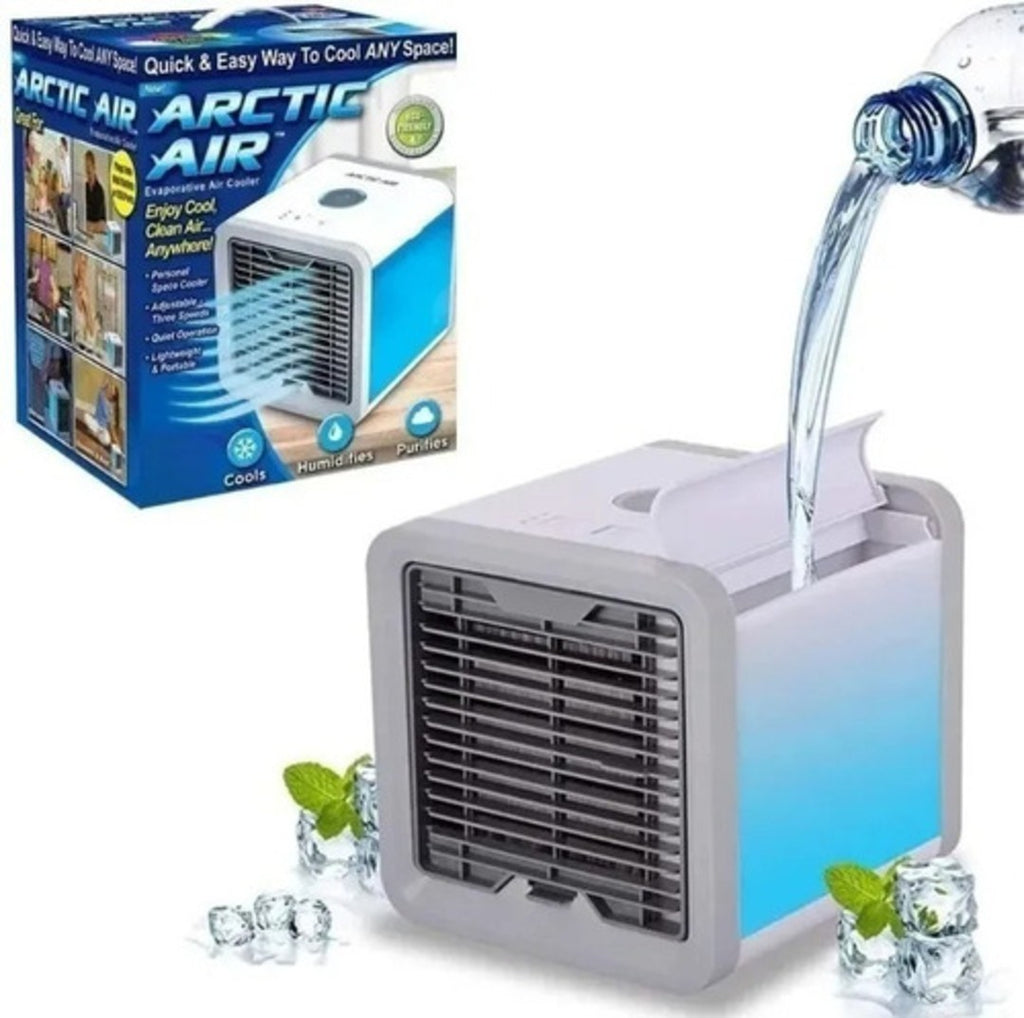 Mini Ar Condicionado Portátil Climatizador Ar Individual Led Cor Branco 110V/22