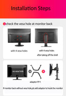 Suporte de mesa para monitor de TV LCD NB H180 FP-2, Mola a Gás, Full Motion, B