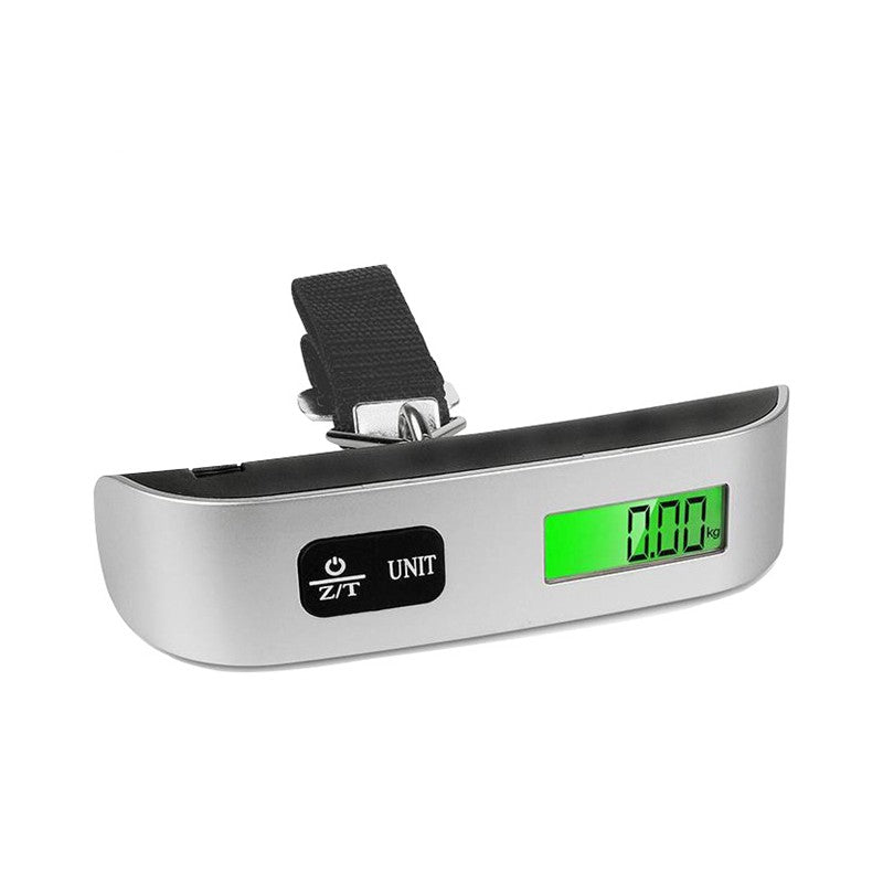 Balança portátil display digital lcd 110lb/50kg bagagem eletrônica suspensa m