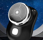 Mini Barbeador Elétrico Portátil Lavável Recarregável Usb Aparador de Barba Bols