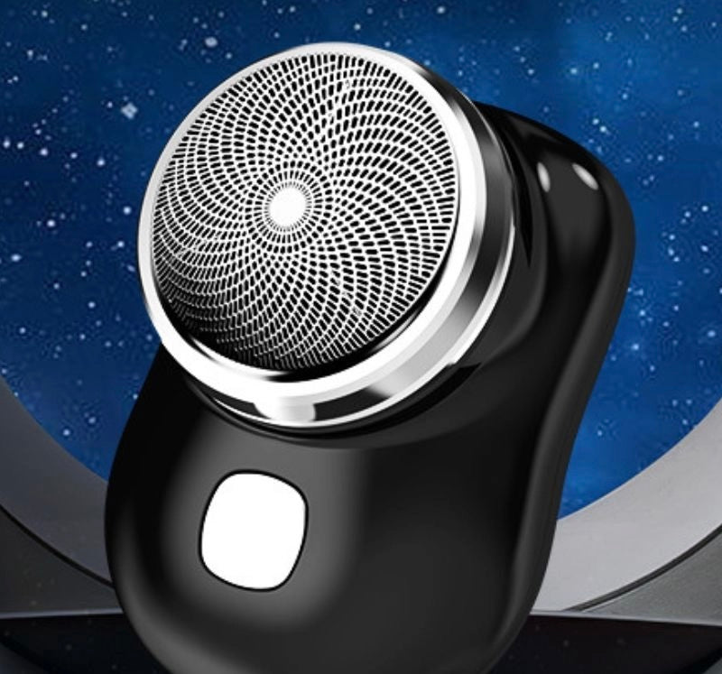 Mini Barbeador Elétrico Portátil Lavável Recarregável Usb Aparador de Barba Bols