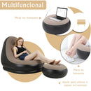 Sofá inflável, reclinável, adequado para almoço e descanso ao ar livre, com