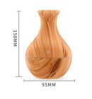 Umidificador De Ar Difusor Ultrassônico Para Aromaterapia Estilo Madeira Com Lu