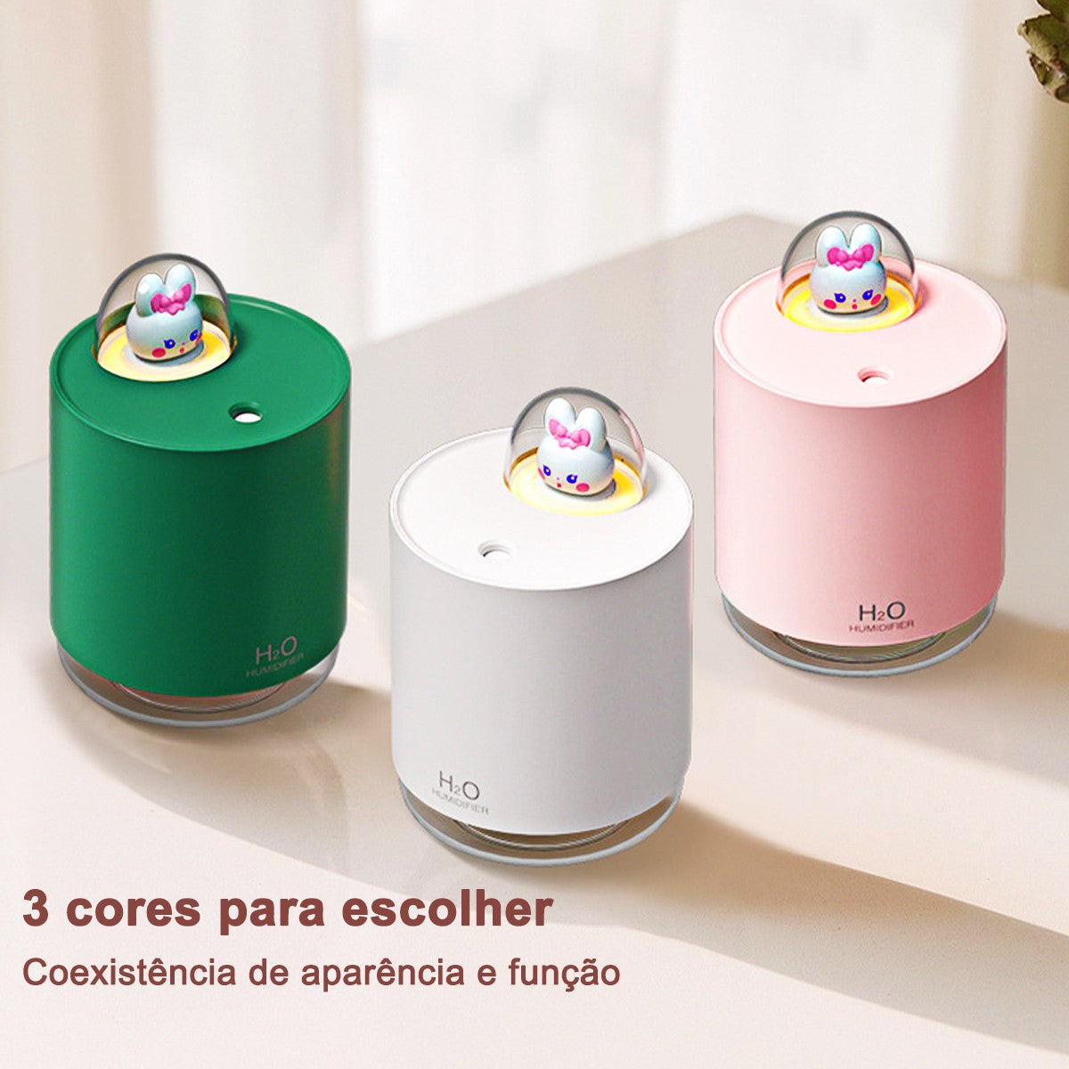 Mini Umidificador De Ar Ultrassônico Difusor Escrito?rio ?Aromatizador Usb Coel