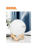 880ML 1350ML 2400ML omaterapia umidificador lua 3D luz LED umidificador de ar hi