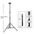 200CM Mobile Phone Live Suporte Foto Tripé Multi-Funcional Gravação de Vídeo
