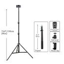 200CM Mobile Phone Live Suporte Foto Tripé Multi-Funcional Gravação de Vídeo