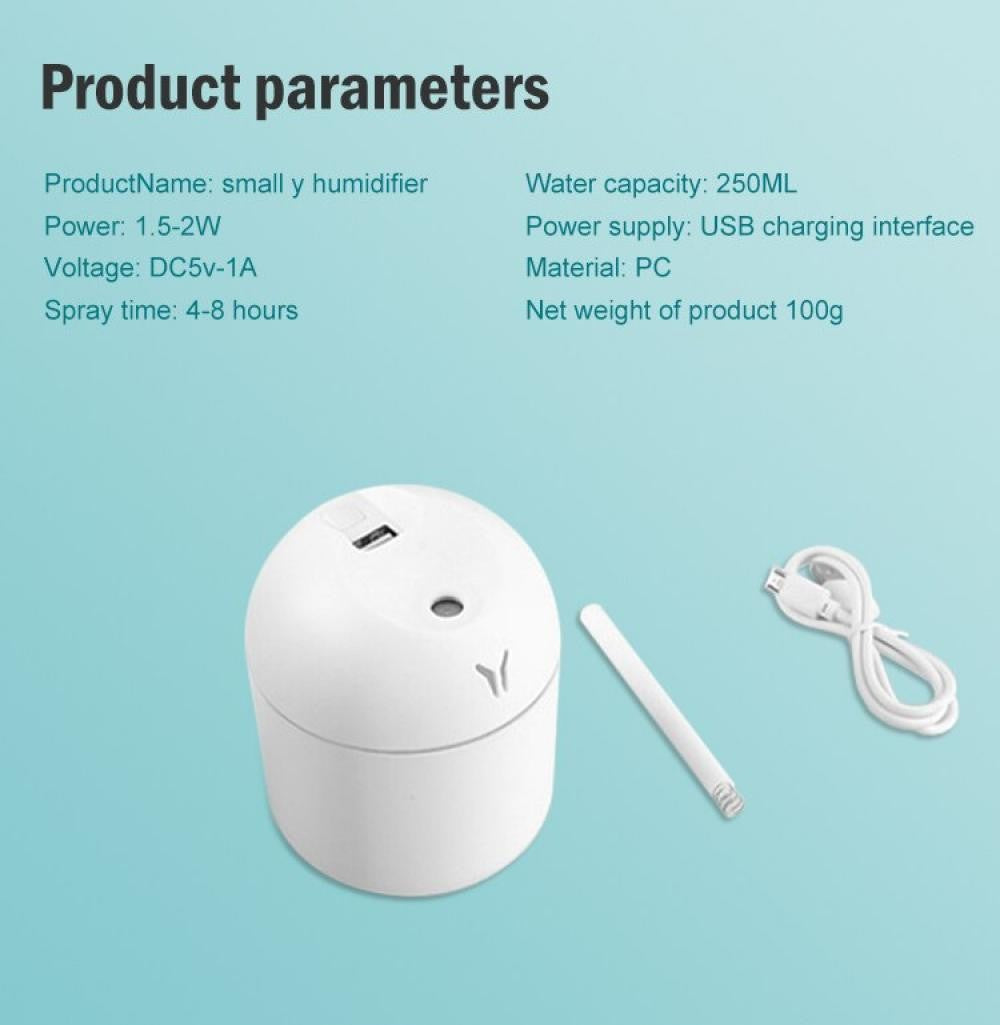 Umidificador de Ar Inteligente Pequeno, Máquina Aromaterapia, 250ml, Mini, Gran