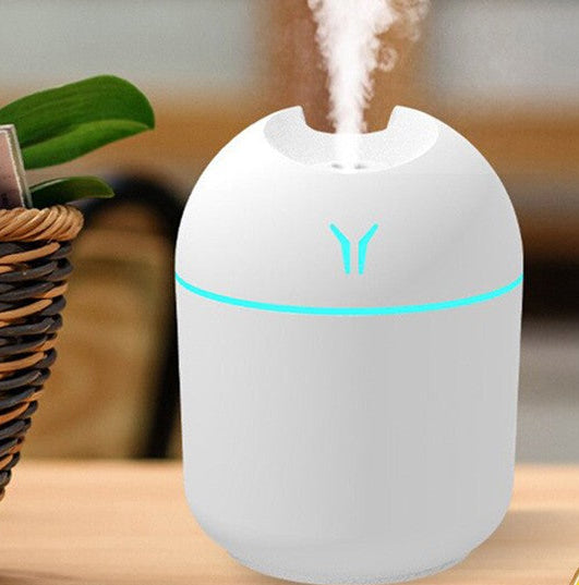 Mini Umidificador de Ar USB com Lâmpada LED Color, Difusor De Óleo Essencial,