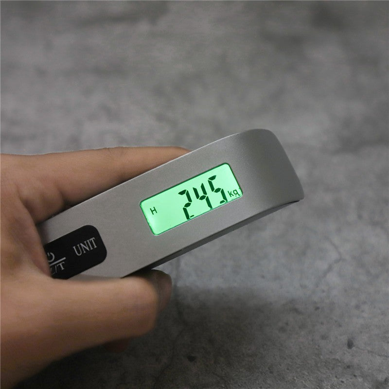 Balança portátil display digital lcd 110lb/50kg bagagem eletrônica suspensa m