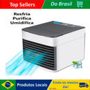 Mini Ar Condicionado Portátil Climatizador Ar Individual Led Cor Branco 110V/22