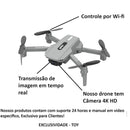 Mini Drone E88 Câmera 4K HD Wi-Fi 2.4GHz Voo 360 Filmagem Fácil Manuseio Prati