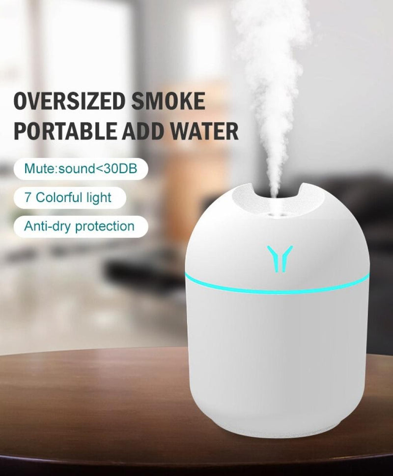 Umidificador de Ar Inteligente Pequeno, Máquina Aromaterapia, 250ml, Mini, Gran