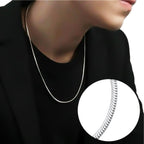 Colar corrente modelo rabo de rato masculino unissex