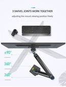 Novo braço de mola a gás f100a, suporte para monitor de tela de 22-35 polegada