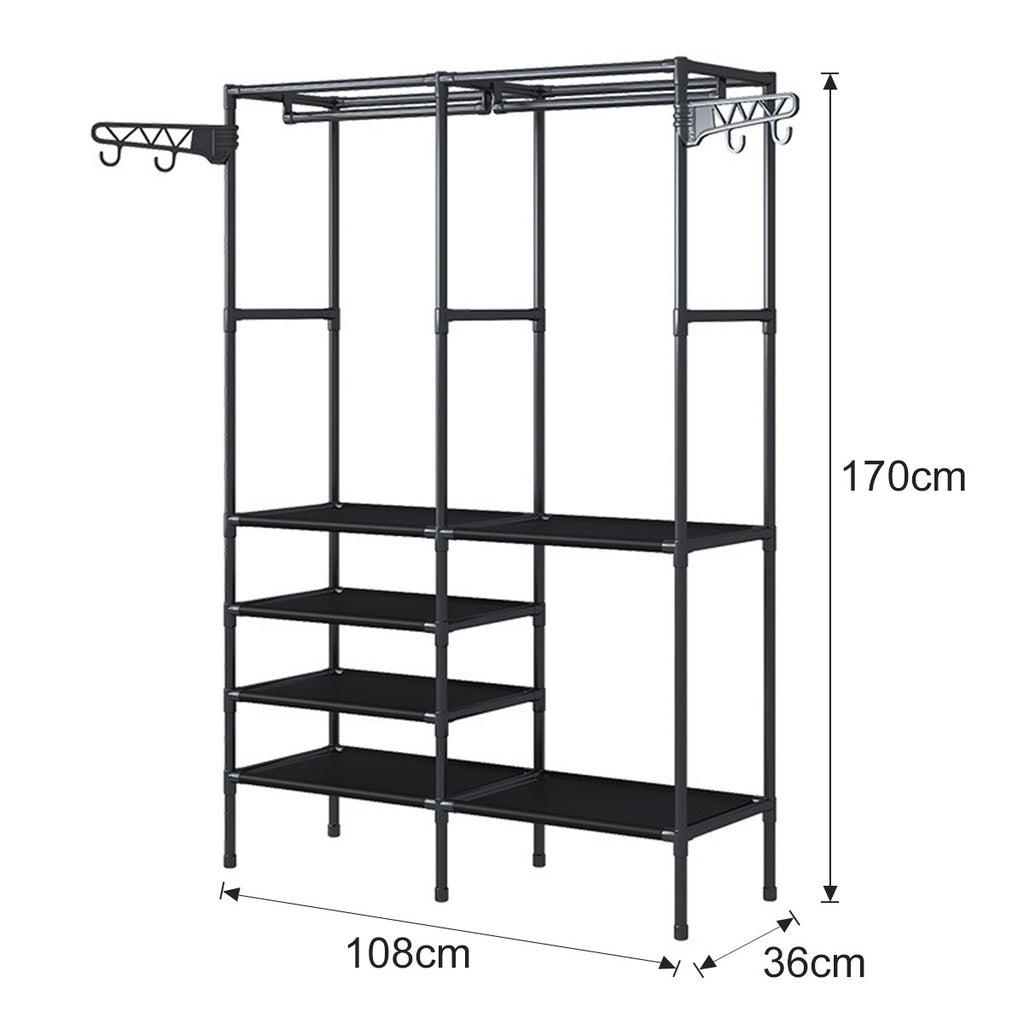 Rack Sapateira Arara Guarda Roupa Portatil Arara Multifuncional Sapato Oraganiza