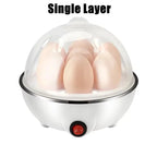 Cozedor de ovos elétrico multifuncional, monocamada, mini vaporizador, cozinha,