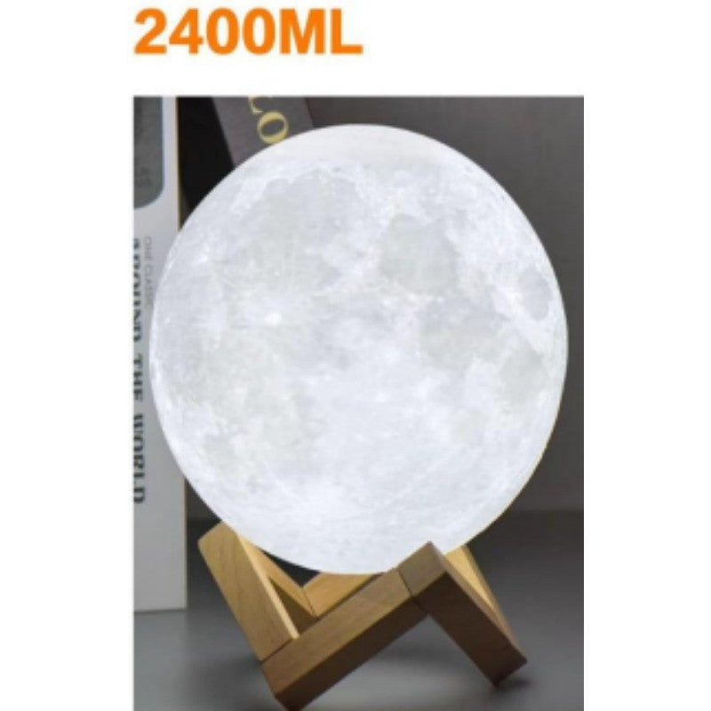 880ML 1350ML 2400ML omaterapia umidificador lua 3D luz LED umidificador de ar hi