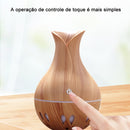 Mini Umidificador Aromatizador Vaso Ambientes USB Tipo Madeira UM036