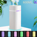 Umidificador De Ar Difusor Aromatizador Com Capacidade 600ml E Luzes Coloridas L