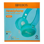 Fone Hrebos Headphone Com Fio Controle E Microfone Integrado HS-377