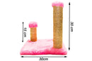 Luppet Brinquedo Arranhador Quadrado Com Postes Para Gatos Rosa