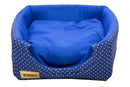 Cama Iglu e Toca Para Cachorro Luppet Luxo Azul Poa b2w Tamanho:M