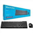 KIT TECLADO E MOUSE SEM FIO MULTILASER TECLAS FLUTUANTES PRETO TC251